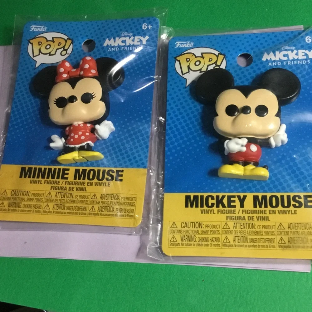 Funko POP Mickey & Minnie Mouse Vinyl Figures Disney pin set